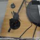 Vinyl Record Player Bluetooth Turntable with Built in Speakers High Fidelity Belt Drive 2Speed Turntables with Magnetic Cartridge AT3600L Record Players with Light Strip, Support RCA Output, Walnut