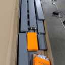 AFI, Tahoe Twin Platform Bed with Matching Footboard & Set of 2 Under-Bed Storage Drawers, Grey