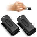 VercanMonth 2 Pieces Brass Pet Training Clicker Signaling Cricket Clicker Metal Dog Clicker for Puppy Cats Trainer Pet Owners(Black)