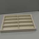 PATIKIL Glasses Organizer Trays, 1 Pcs Velvet Sunglass Organizer Tray Jewelry Organizer Display Box for Displaying Sunglasses Jewelry Watch, Light brown