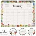4 x Jotsome Wall Calendar 2026, 14.2"x11.2" Monthly Calendar From Now To December 2026, Bleed-Proof Paper Calendar with Notes For Home and Office, Easy Organizing(Florals)