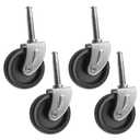 4 Pcs 12293 Wet Dry Vacuum Caster Wheel Compatible with Ridgid, Craftsman, Dewalt Vacuums, Shop Vac Replacement Parts for RV1250, RT1200, 1650RV, WD1850M, WD1635M Models