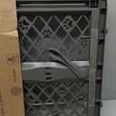 MYPET North States Paws Portable Pet Gate: 26-40" Wide. Pressure Mount. No Tools Needed. Made in USA, 23" Tall, Expandable, Durable Dog Gates for Doorways, Fieldstone Gray