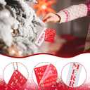 Roowest 16 Set/32 Pcs Merry Christmas Word Ornaments with Wooden Story Card Christmas Acrylic Merry Ornaments Xmas Party Gifts for Xmas Tree Stocking Stuffers Treat Bag Favors