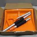 Snow Shovel for Driveway, 43" to 50" Retractable and Detachable Lightweight Plastic Snow Shovel with Sharp Blade and Non-Slip Foam Handle.Suitable for Women, Seniors