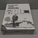 Ergonomic Large Snow Shovel for Driveway: 48-Inch Dual-Lock Knob Anti-Wobble Handle, 16" Plastic Blade w/Metal Edge, Ultra-Light 1.9 lb, Portable Aluminum Shaft, Car, Camping & Emergency