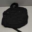 Black Canvas Backpack for Women & Men Retro Aesthetic Rucksack Basic Backpack for High School/College Students Travel Laptop Bag