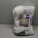 MIULEE Natural Pinch Pleated 100% Blackout Linen Curtains for Bedroom, Room Darkening Memory Trained Light Blocking Window Curtains 98 inches Long for Living Room, Black Out Pleat Drapes, 2 Panels