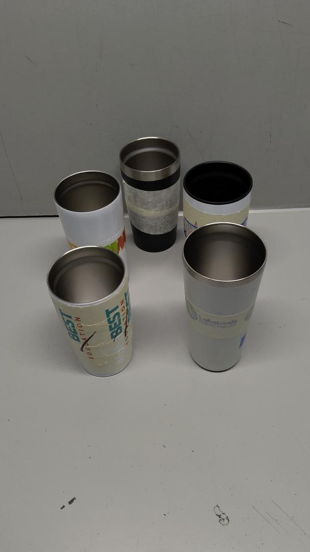 Colorful Stainless Steel Cup (Mix Of 5)