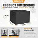 36 Inch Wire Dog Crate Cover,Durable Windproof Privacy Polyester Pet Kennel Covers,Breathable Blackout Cover for 1/2/3 Door Dog Cage. (36" L x 23" W x 25" H,Black)