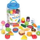 Learning Resources A to Z Mini Foods, Pretend Play Kitchen Accessories for Kids, Toddler Montessori, Fine Motor Skills, Gifts for Kids