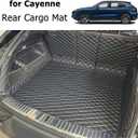 Cargo Mat Compatible with 2019-2025 Porsche Cayenne Coupe Trunk Mat (and Rear Left and Right Side Panels) Cargo Liners for Porsche Cayenne (NO E-HybridPlug-in Hybrid)