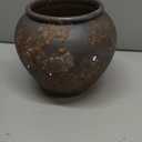 Denique Rustic Vase for Home Decor, Farmhouse Terracotta Vases, Large Ceramic Vase for Living Room Decor, Black Pottery Vase Large Clay Vase, Rustic Farmhouse Tabletop Decor(A-20cm) (A-7.87inch Height)