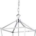 Warehouse of Tiffany Buelex Lamp Post Lantern Style Iron Chandelier - 12in - Chrome