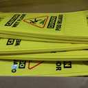 XPCARE 24 Inches Caution Wet Floor Sign, 6PACK Yellow Bilingual Double-Sided Safety Warning Signs,A Frame Safety Wet Floor Signs Commercial