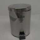 iDESIGN 5L Steel Step Can with Bucket Insert for Bathroom Kitchen Office Brushed