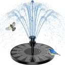 AISITIN 3.5W Solar Fountain, Solar Powered Fountain Pump with 6 Nozzles, Solar Birdbath Fountains for Bird Baths, Garden Decoration, Ponds, Fish Tank and Aquarium , 
7.87"L x 7.48"W x 1.85"H 