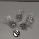 Funmit 5304502763 Range Control Knob Replacement for Frigidaire Stove Replaces PS11724147 AP5984069 EAP11724147 4279473, D Shaped Shaft with Metal Insert, Silver Plastic, 5 Pack