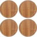 uXcell 3 Pcs Bamboo Cup Lid, 3.31 Inch - Sealed Wooden Tea Coffee Mug Lid and Perfume Candle Lid