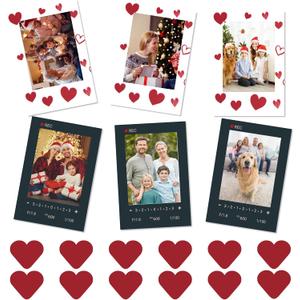 GVBLKGX 6-Pack 2.36"x3.54" Magnet Frames for Refrigerator – Fun & Aesthetic Magnetic Picture Frames for Polaroid & Fujifilm Instax Mini, 3-Inch Photo Holders for Pegboard, School Locker Decor