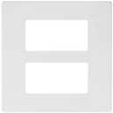 Morris 80906 Decorative Screwless Wall Plate, 2 Gang, White