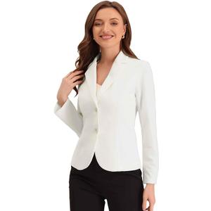 Allegra K Women's Work Office Blazer Stretch Lapel Collar Long Sleeve Jacket Suit Blazer
XL