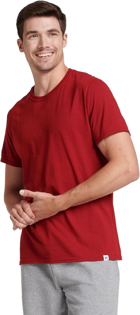 Russell Athletic Mens Dri-Power Short Sleeve Tees, Moisture Wicking, Odor Protection, UPF 30+, Sizes S-4x