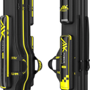 Fishing Rod Case Triple-Layer 1680D Heavyweight Oxford Fishing Pole Case & Bag Wire-Reinforced Non-Deforming Frame Quick-Access Compartments Anti-Sag Structure Fishing Rod Bag Fishing Gift for Men