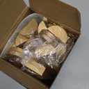 Colingmill 48 Pcs Gold Table Number Holders Place Card Wooden Indoor Lightweight Wedding Table Name Holder Semicircular Design Stands Office Tag Photo Menu Clips Banquet Birthday Party Restaurant