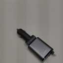 LISEN Car Charger USB C Fast Charge, Retractable Car Charger USB C [98% Space-Smart] for Truck BMW Car Accessories for Women Men Phone Type C Charging for iPhone 17 Pro Max 16 15 Samsung S26/S25 (Grey)