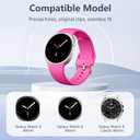 DaQin 10 Pack Bands Compatible with Samsung Galaxy Watch 8 Bands 40mm 44mm/Galaxy Watch 8 Classic Band 46mm, Soft Silicone Wristband Waterproof Replacement Strap for Samsung Galaxy Watch Women Men