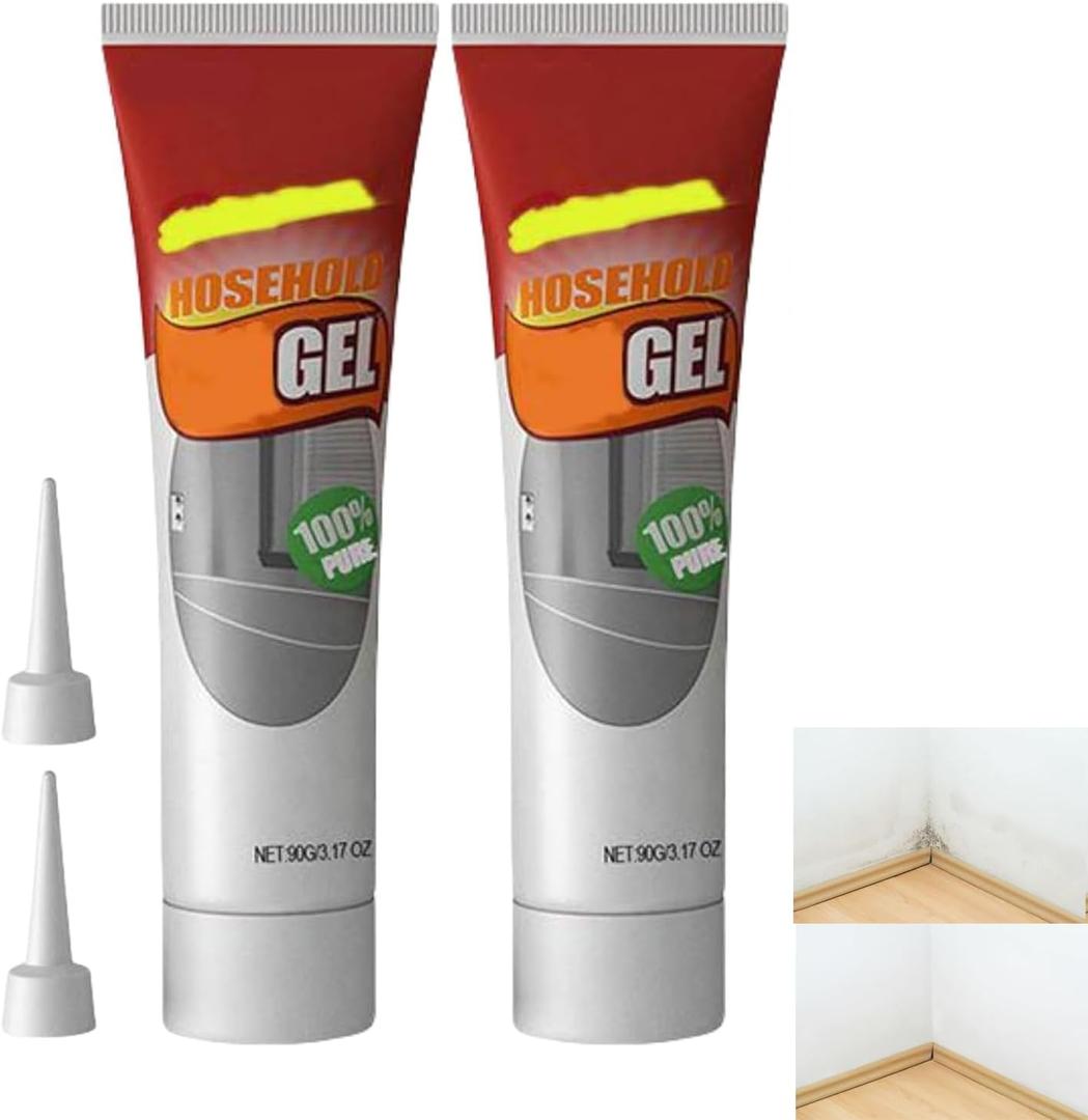 2PCS Magic Remover Gel,Highly Effective In Penetration,Suitable For Bathroom And Kitchen Tile Gaps,Wall Cleaning,Safe Formula That Does Not Damage The Surface