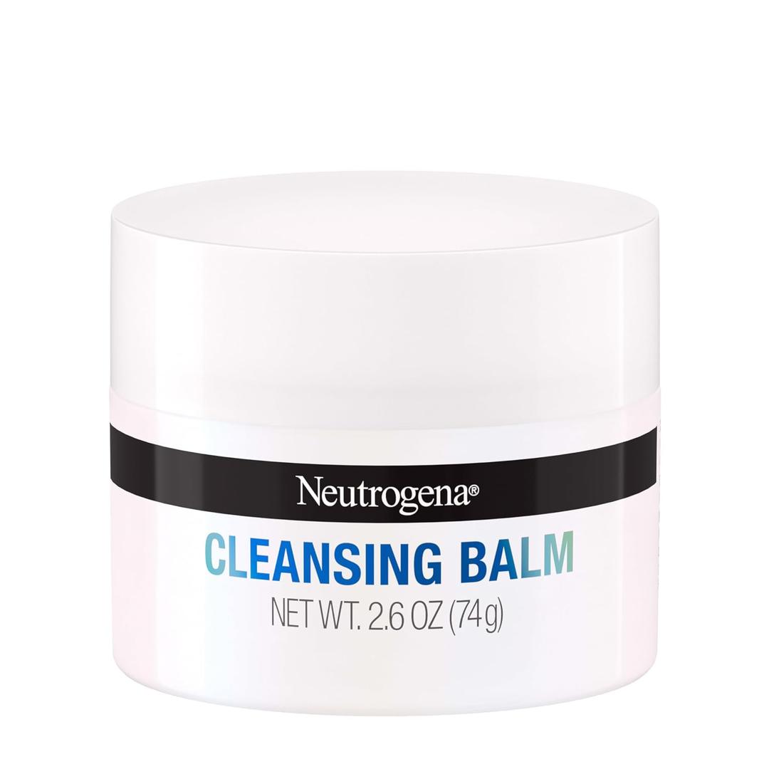 Neutrogena Makeup Melting Cleansing Balm, Face Cleansing Balm to Gently Melt Away Dirt, Oil, Makeup & Waterproof Mascara Leaving Skin Soft & Conditioned, Fragrance- & Paraben-Free, 2.6 oz