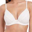Freya Womens Soiree Lace Padded Plunge Bra (36G, White)