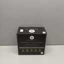 VEMACITY Stemless Martini Glasses Set of 4 | Hand-Applied Gold Rim | Includes Gold Jigger & Picks | Crystal Cocktail Glasses & Bar Tools