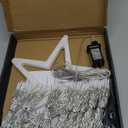 Outdoor Christmas Star String Lights, 320 LED 11.5 ft Waterfall Tree Lights with 8 Lighting Modes for Indoor/Outdoor Yard, Home, Festival, Party, Xmas, New Year Decor, Multicolored 