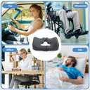 HOMBYS Memory Foam Bed Sore Cushions for Butt,Bedsore Pressure Relief Pillow for Sleeping and Sitting,Cushion for Bed Sores on Buttocks, T Shaped Opening Tailbone Pillow, Patent Pending(Dark Grey)