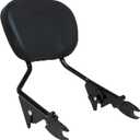 YHMOTO Detachable Sissy Bar Passenger Rear Backrest Compatible for Harley Davidson Touring Street Glide Road King Electra Glide 2009-2025 (Black)