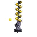 3806PBH Pickleball Machine with Oscillating Base, Adjustable Speed, Auto Swing Launch Port, Battery/AC Powered, Suitable for All Skill Levels