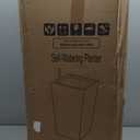 GarveeHome 30" Tall Planters Set of 2, Outdoor&Indoor Black Planter Pots, High Front Porch Planter Pots with Drainage Holes&Water Level Monitor Movable Wheels &Inner Bucket, Automatic Watering (Black)