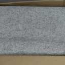3x10 ft Long Hallway Runner Rug Non-Slip Washable Kitchen Floor Rug with Rubber Backing, Modern Low Pile Thin Wide Carpet Runners for Bedroom, Entryway IndoorBlue Grey,3x10