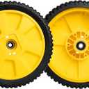 72-115 8" Lawnmower Wheel Compatibles with John Dee re Walk-Behind Mowers, AM115138 Wheel Compatibles with 12SB, 14SB, 14SE, JA65, Replace for AM111151, AM71217, AM111158, 205-504, 2 Pack