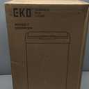 EKO Mirage-T 50 Liter / 13.2 Gallon Touchless Rectangular Motion Sensor Trash Can, Brushed Stainless Steel Finish