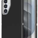 Designed for Samsung Galaxy S24/S25 Case [with Privacy Screen Protector] 3-Layer Full Body Protection Rugged Shockproof Heavy Duty Phone Case Cover, Black/Grey