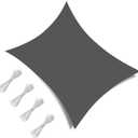 Shade Sail 8'x10' Sun Shade Sail, Permeable Shade Sails HDPE UV Block Sunshade Outdoor Patio Canopy Sun Cover for Backyard, Garden, Porch, Dark Grey
