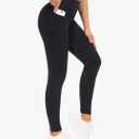 THE GYM PEOPLE Tummy Control Workout Leggings with Pockets High Waist Athletic Yoga Pants for Women Running, Fitness.S