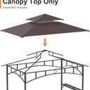GOJOOASIS Grill Shelter Replacement Canopy Roof FIT for Gazebo 8x5'