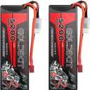 GOLDBAT LiPo Battery 3S 5200mAh 80C 11.1V with Hard Case T Plug for RC Model RC Racing Car (2 Pack)