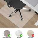 Chair Mat for Hard Wood Floors - Heavy Duty Floor Protector - Easy Clean (47''47'')