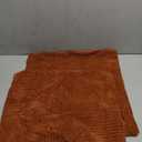 Fancy Homi 2 Packs Rust Boho Decorative Throw Pillow Covers 18x18 Inch for Couch Bed Sofa, Farmhouse Fall Home Decor, Soft Corss Corduroy Patchwork Textured Terracotta Accent Cushion Case 45x45 cm, Rust